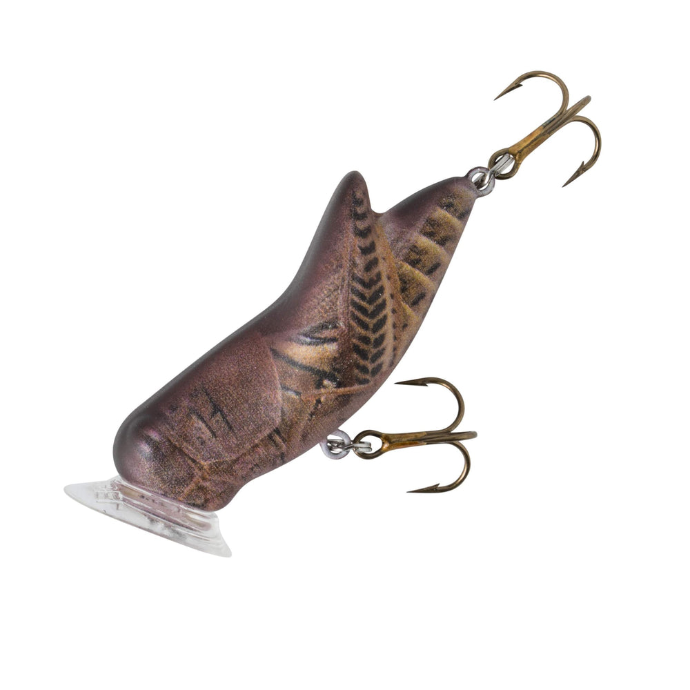 Rebel Crickhopper Popper matte brown splash to attract predatory fish