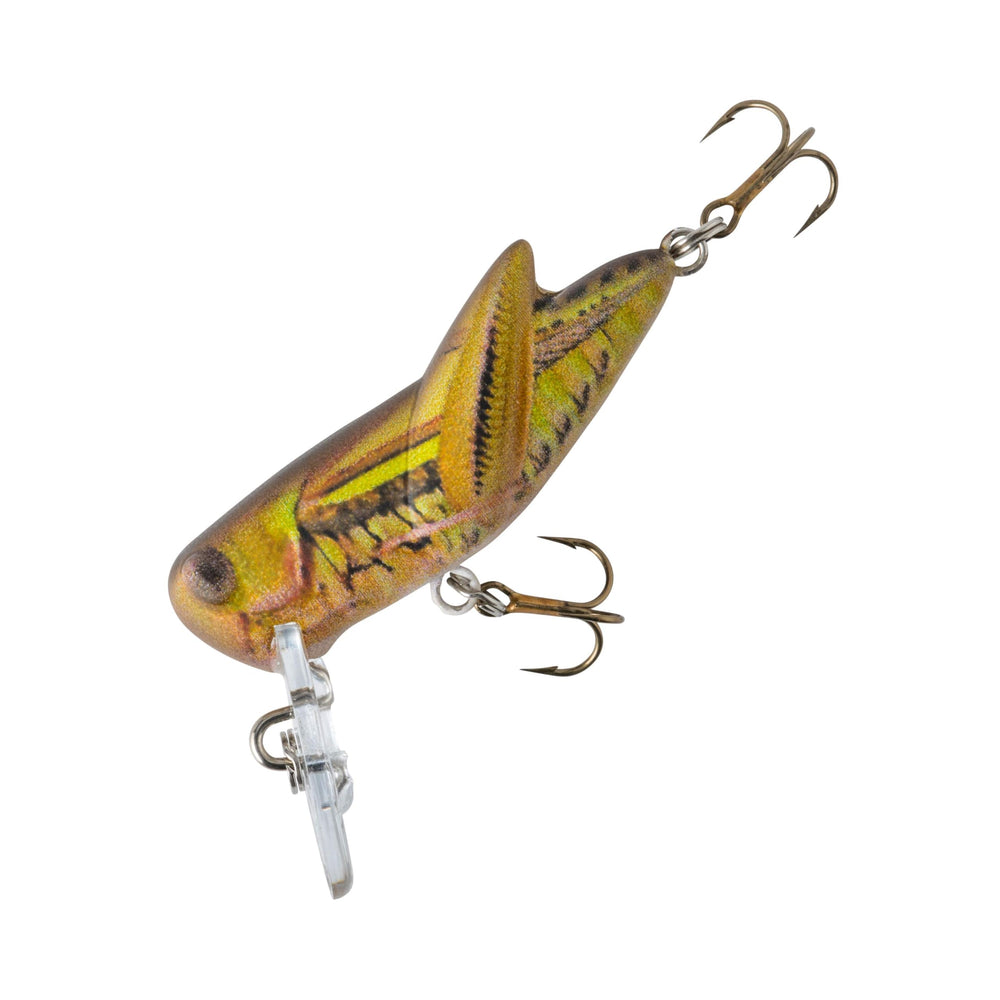 Rebel Crickhopper topwater wake lure for bass, shows subtle surface action