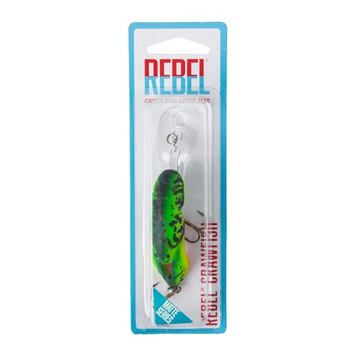 Rebel Deep Wee Craw Tiger Craw 2.38 action frame shows pulsating movement attracting bites