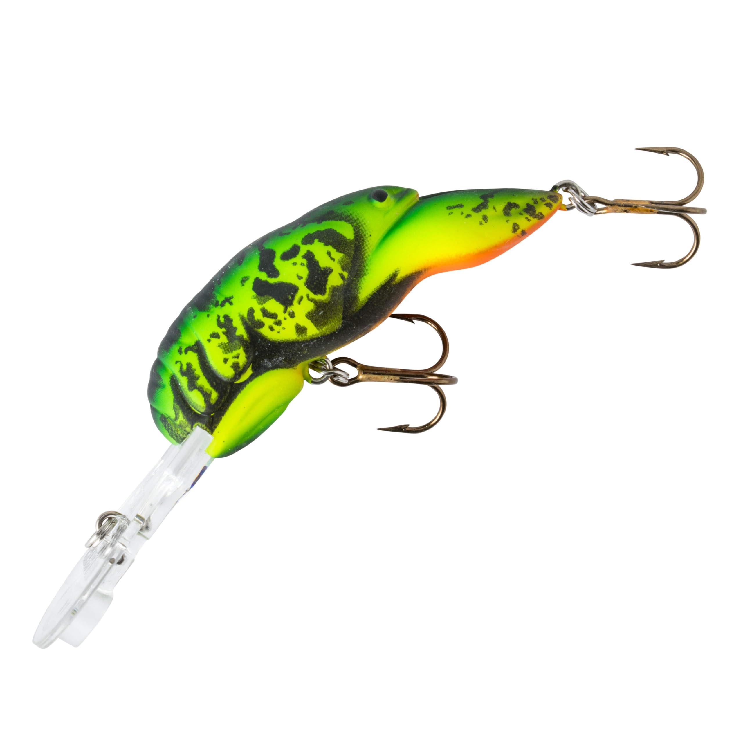 Rebel Deep Wee Craw Tiger Craw 2.38 angled view highlights realistic profile for deep-water fishing
