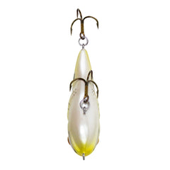 Rebel Frog-R Lure realistic frog profile attracting bass on surface.