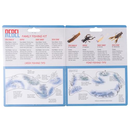 Four pre-rigged baits ready to fish