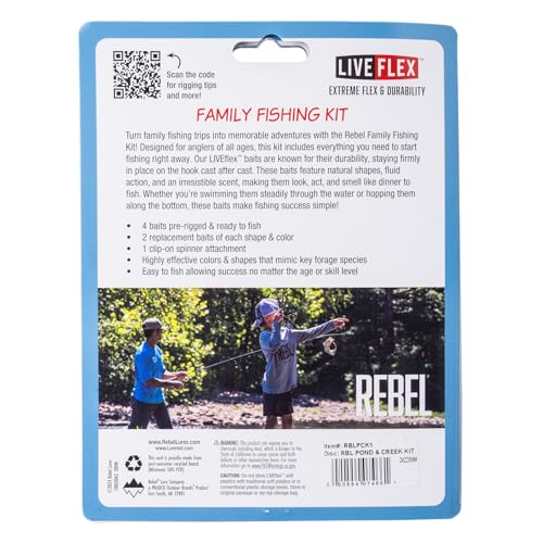 Scented, durable, flexible and buoyant baits in kit