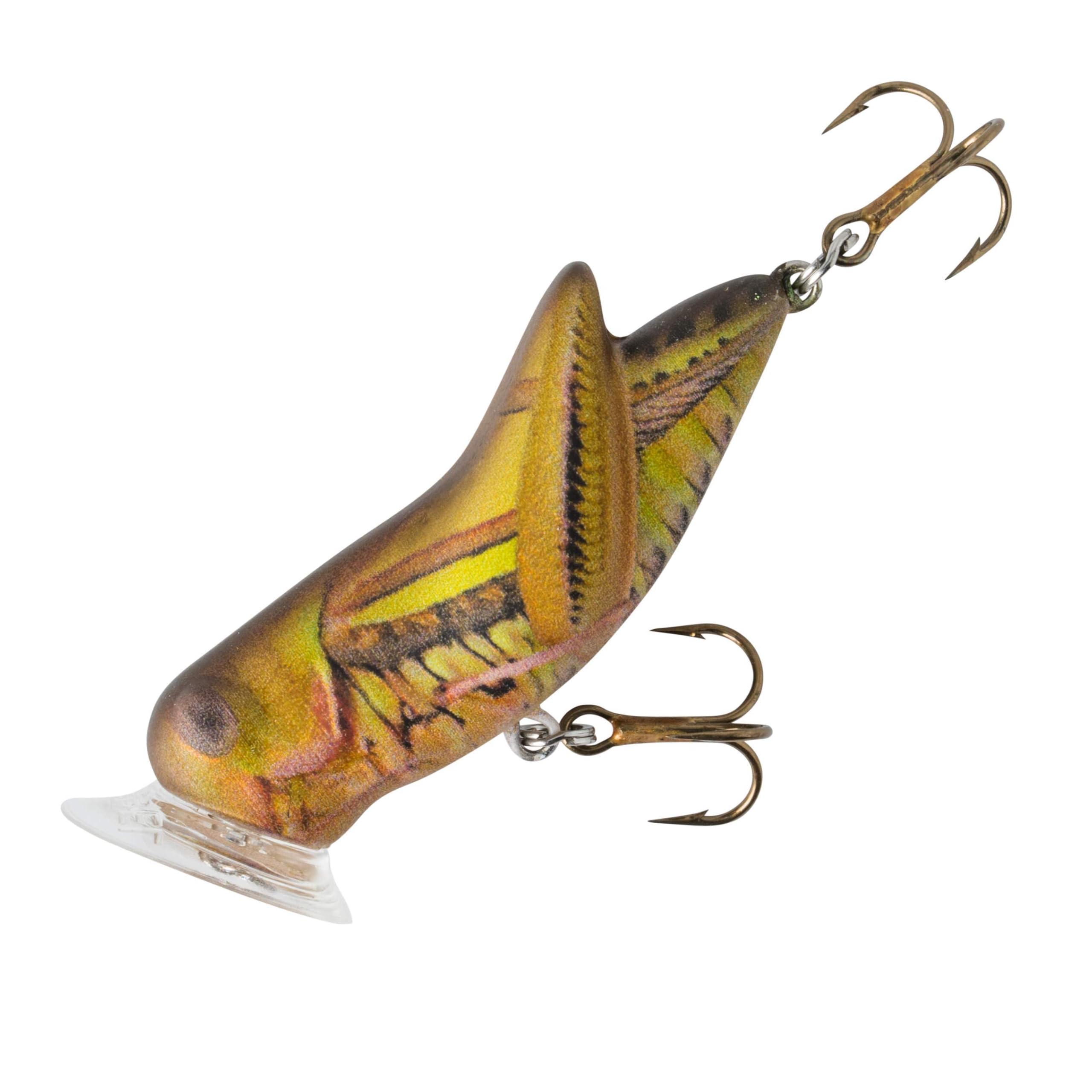 Rebel Lures Crickhopper Popper Army Cricket 1.75in creates a loud splash for distant bites