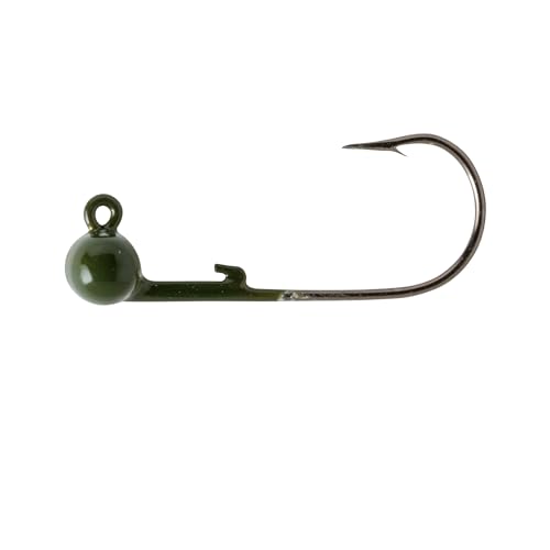 Rebel Lures KEG Head Jig close-up reveals durable KEG head for rock cover swimming.