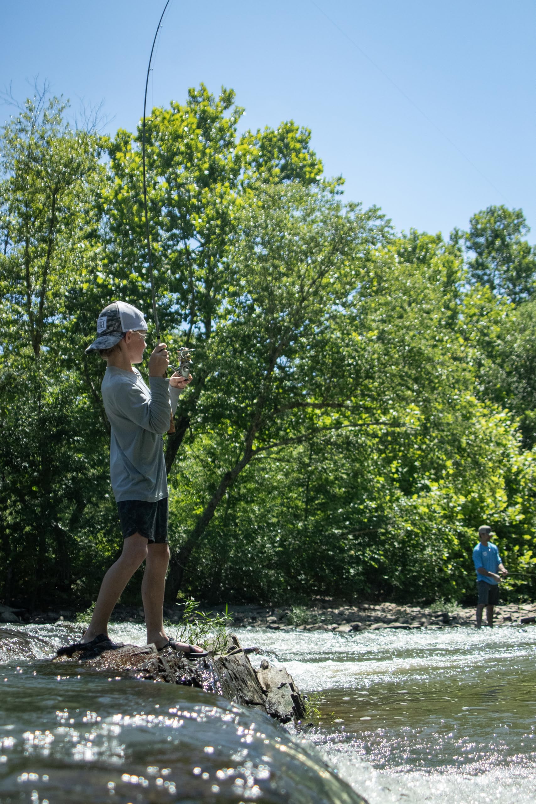 Floating Shore Shiner design presenting natural posture