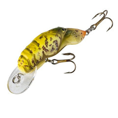 Rebel Lures Wee Craw side profile highlights pulsating movement ideal for bass fishing