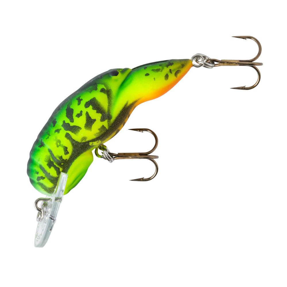 Rebel Lures Wee Craw 2in body close-up with lifelike crawfish profile for bass.
