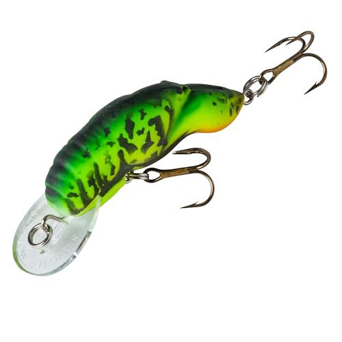 Rebel Wee Craw 2in paint detail showing vivid colors to attract trout and walleyes.
