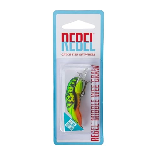Rebel Middle Wee Craw design aids easier casting in currents and ponds.
