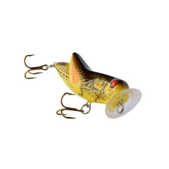 Rebel Crickhopper Popper side view shows realistic profile for topwater lure.