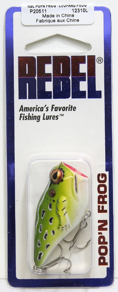 Rebel Pop’N Frog leopard frog paint scheme visible below surface