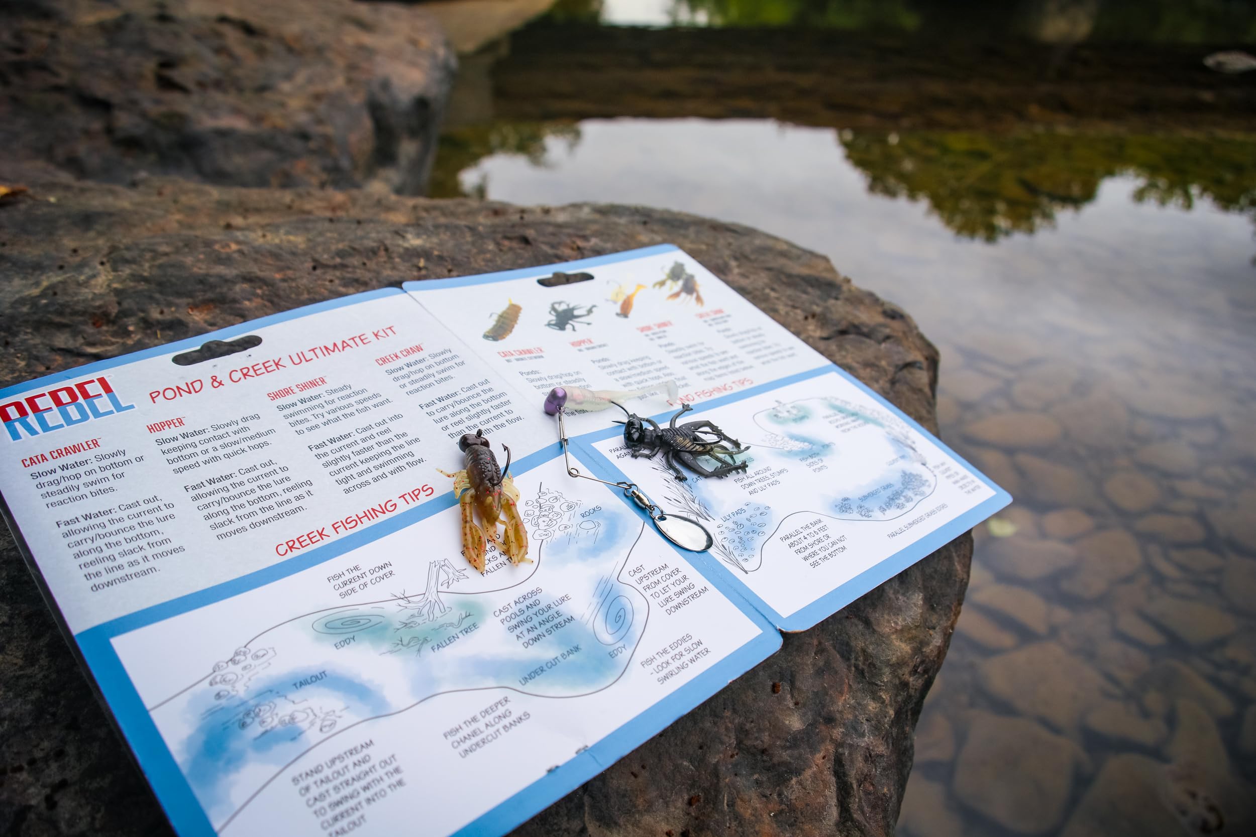 Rebel ready-to-fish kit saves setup time on water.