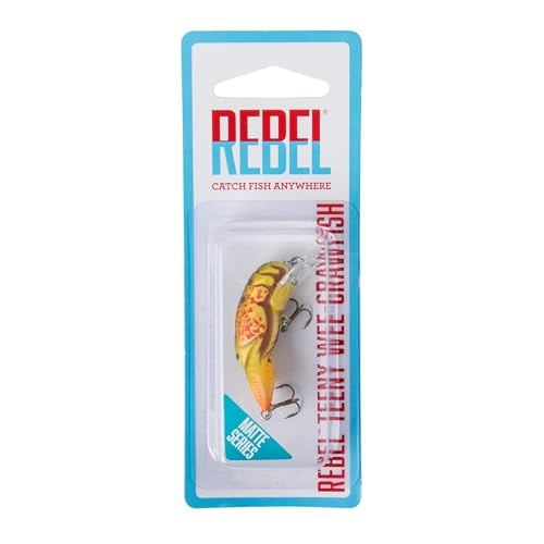 Rebel Teeny Wee-Craw dives 2-3 ft for shallow-water casting