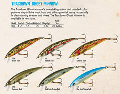 Rebel Tracdown Minnow in water action hints at swift-stream performance.