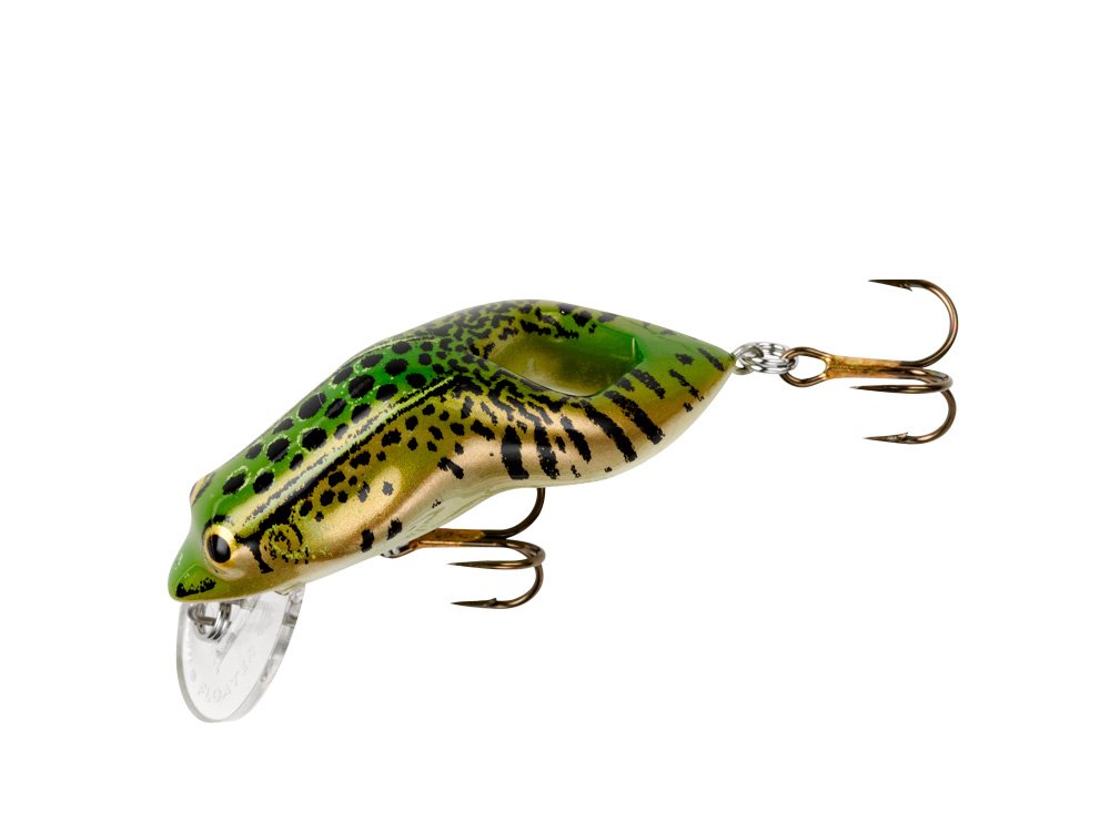 Rebel Wee-Frog topwater action drawing strikes in clear water