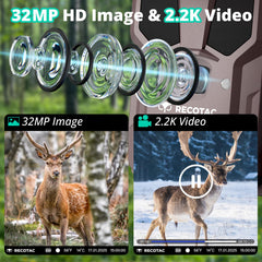 RECOTAC Sense trail camera forest setup demonstrates remote monitoring capability