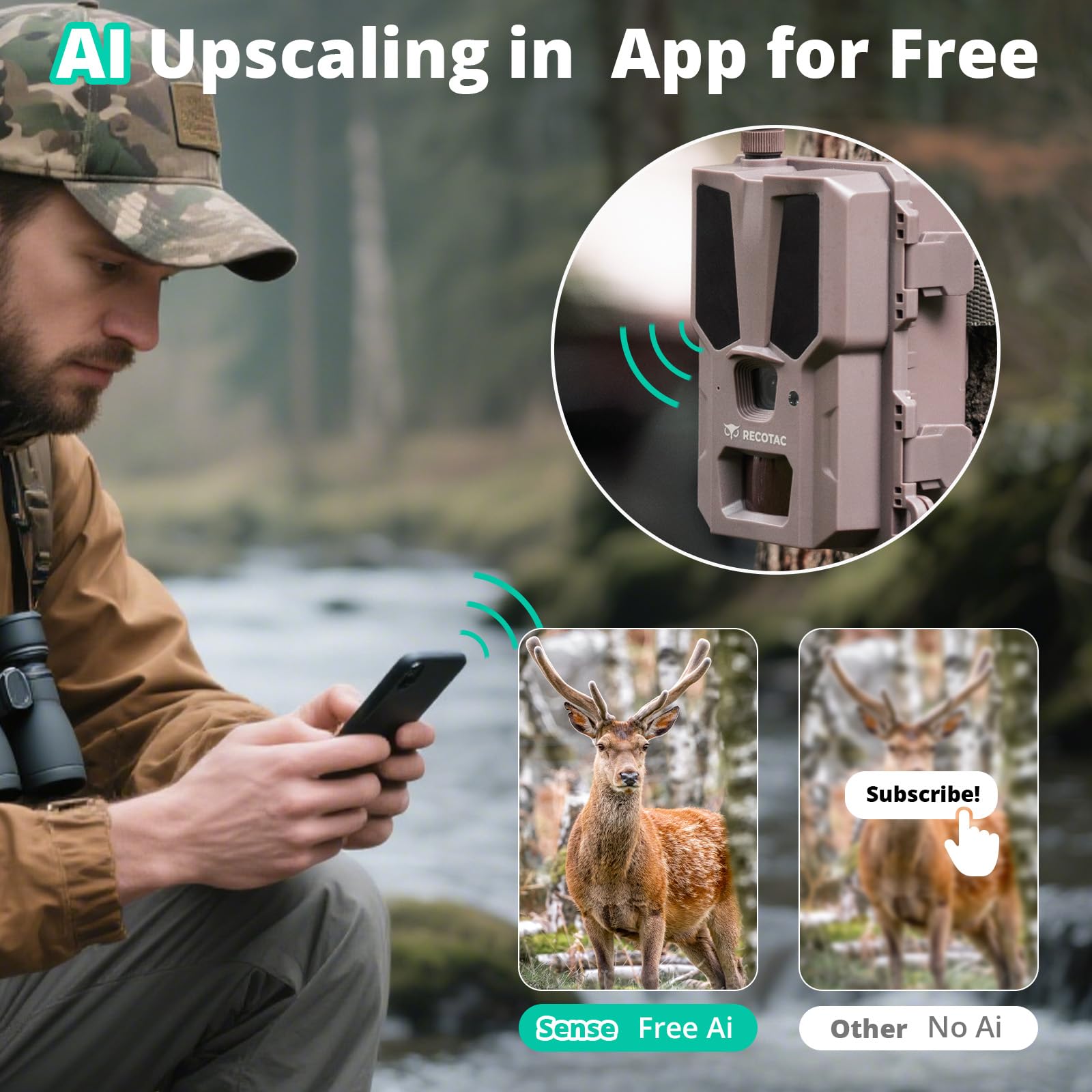 RECOTAC Sense trigger 0.2s captures fast action outdoors