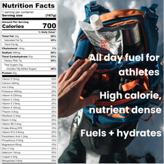 RecPak 700-calorie meal pack highlighting energy for extended adventures