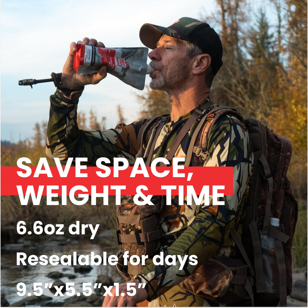 RecPak collapsible-water-bottle-inspired design stores compactly during backpacking
