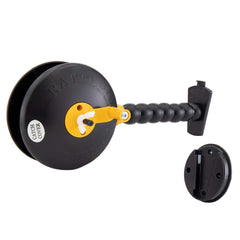 RecPro Rattlesnake Reel spool-noisemaker visible on ice signals bites for faster reeling