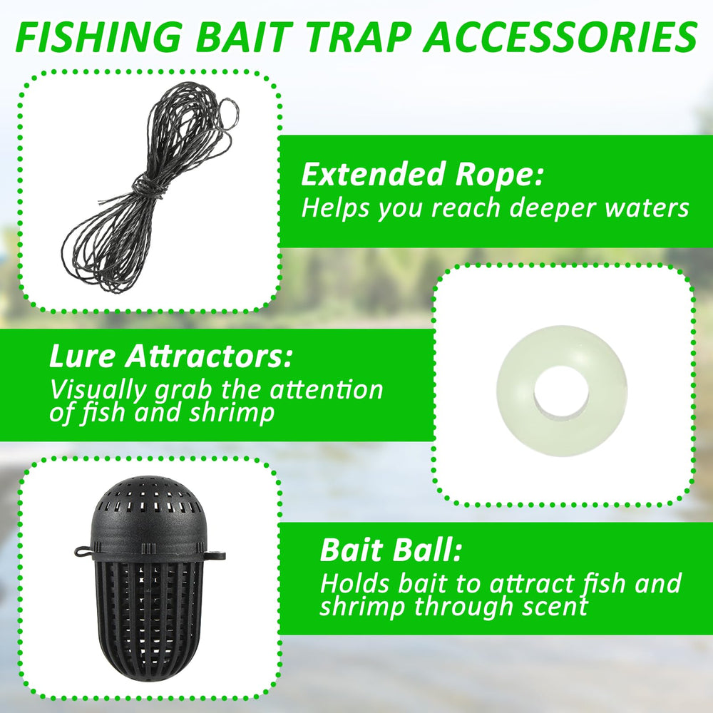 Rectangular minnow trap for shallow water fishing, compact and sturdy