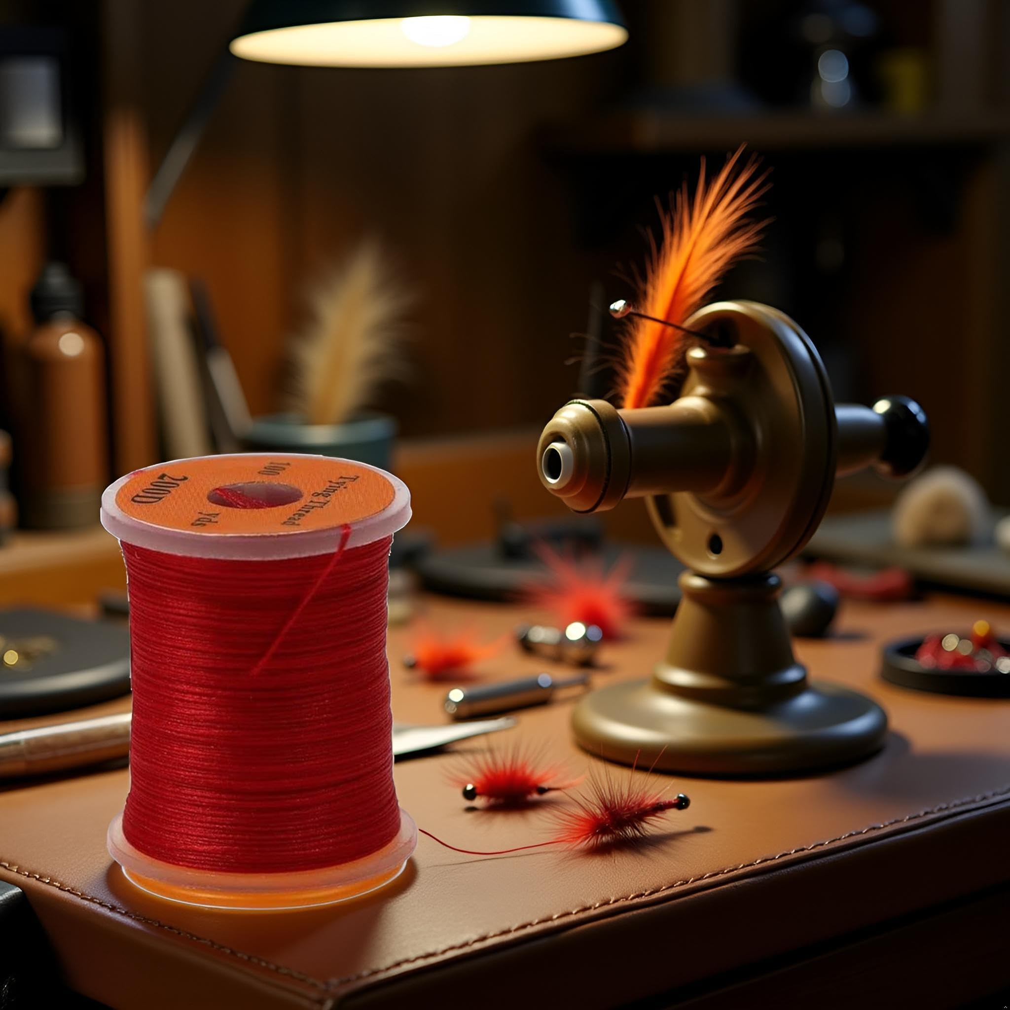 Versatile fly tying thread suitable for freshwater and saltwater fishing