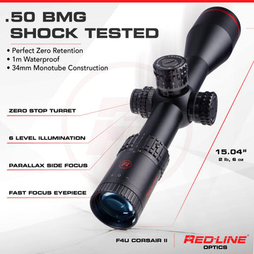 Red-Line Optics Corsair F4U zero-stop mechanism image signals fast, repeatable zeroing.