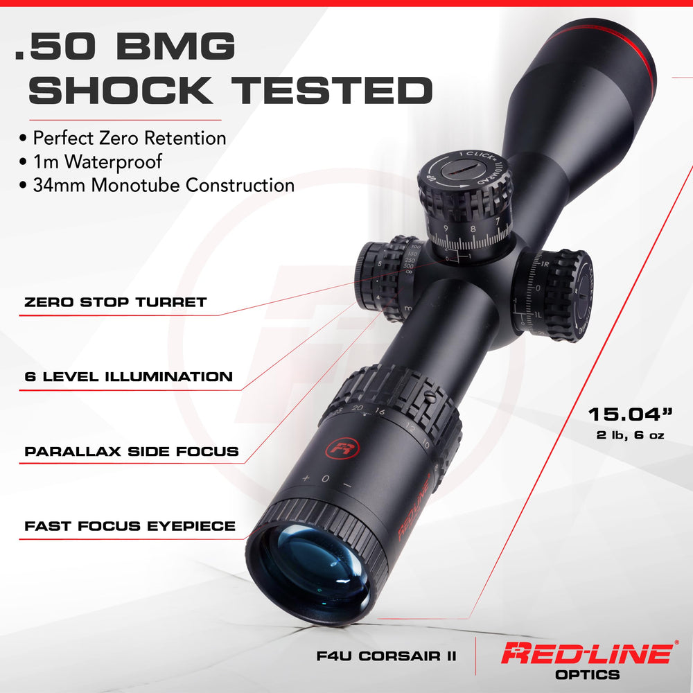 Red-Line Optics Corsair F4U zero-stop mechanism image signals fast, repeatable zeroing.