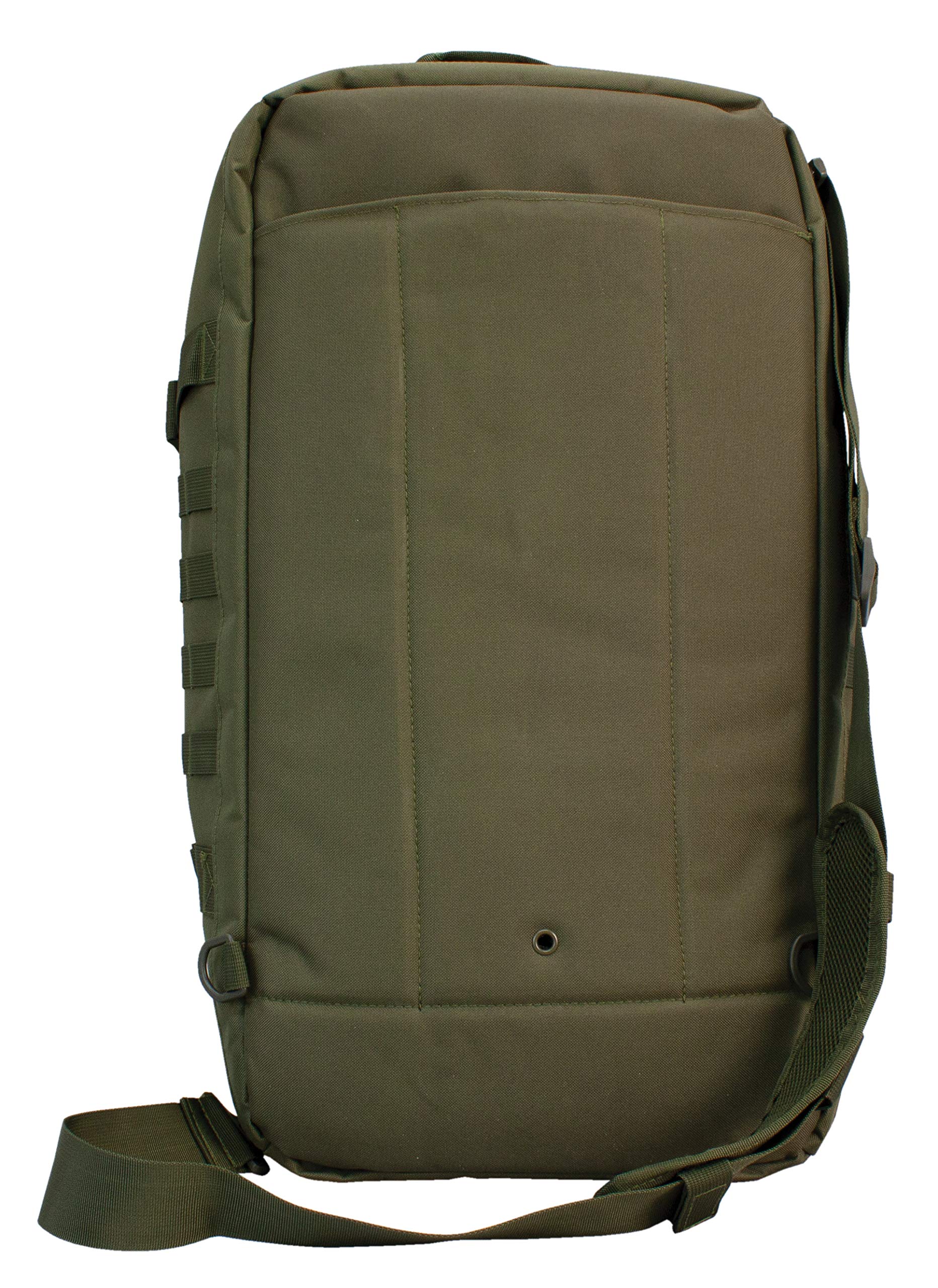 Red Rock Outdoor Gear Traveler Duffle stowable backpack straps for comfortable carry.