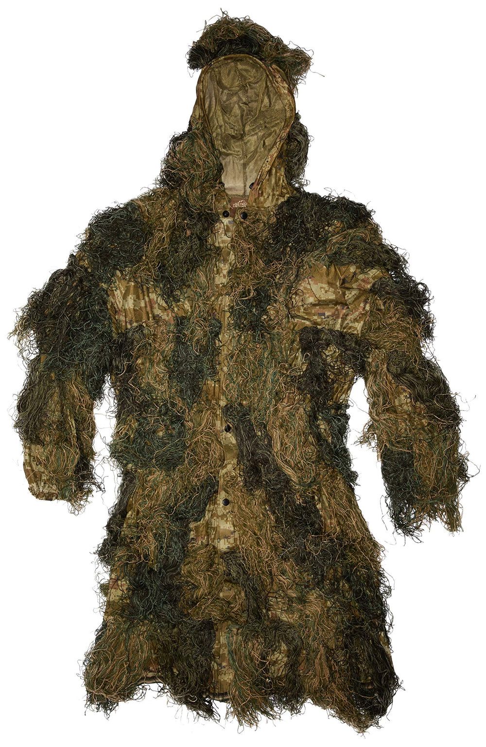 Red Rock Outdoor Gear ghillie parka hood for full camouflage concealment.