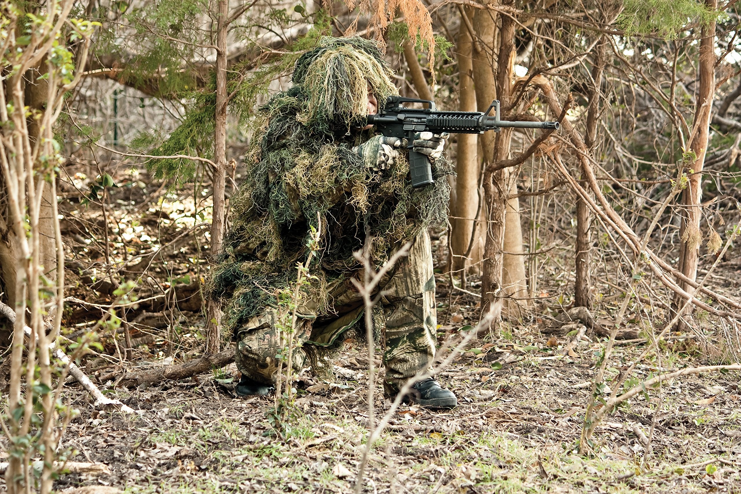 Red Rock ghillie parka stuff sack enables packable transport.