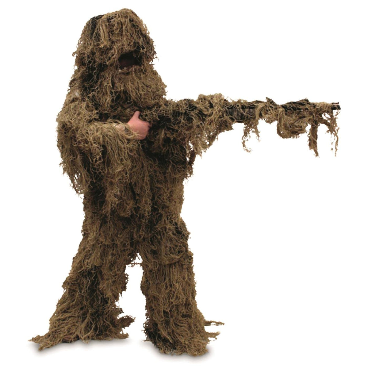 Red Rock Outdoor Gear ghillie suit desert camouflage jacket for versatile concealment.