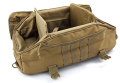 Red Rock Traveler Duffle Pack stowable padded backpack straps offer flexible wearing options.