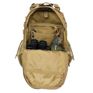 Red Rock Summit Backpack hydration sleeve with hose routing keeps drinks handy.