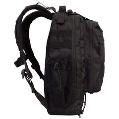 Red Rock Summit Backpack side view with hydration sleeve and bottle holders for on-the-go sipping