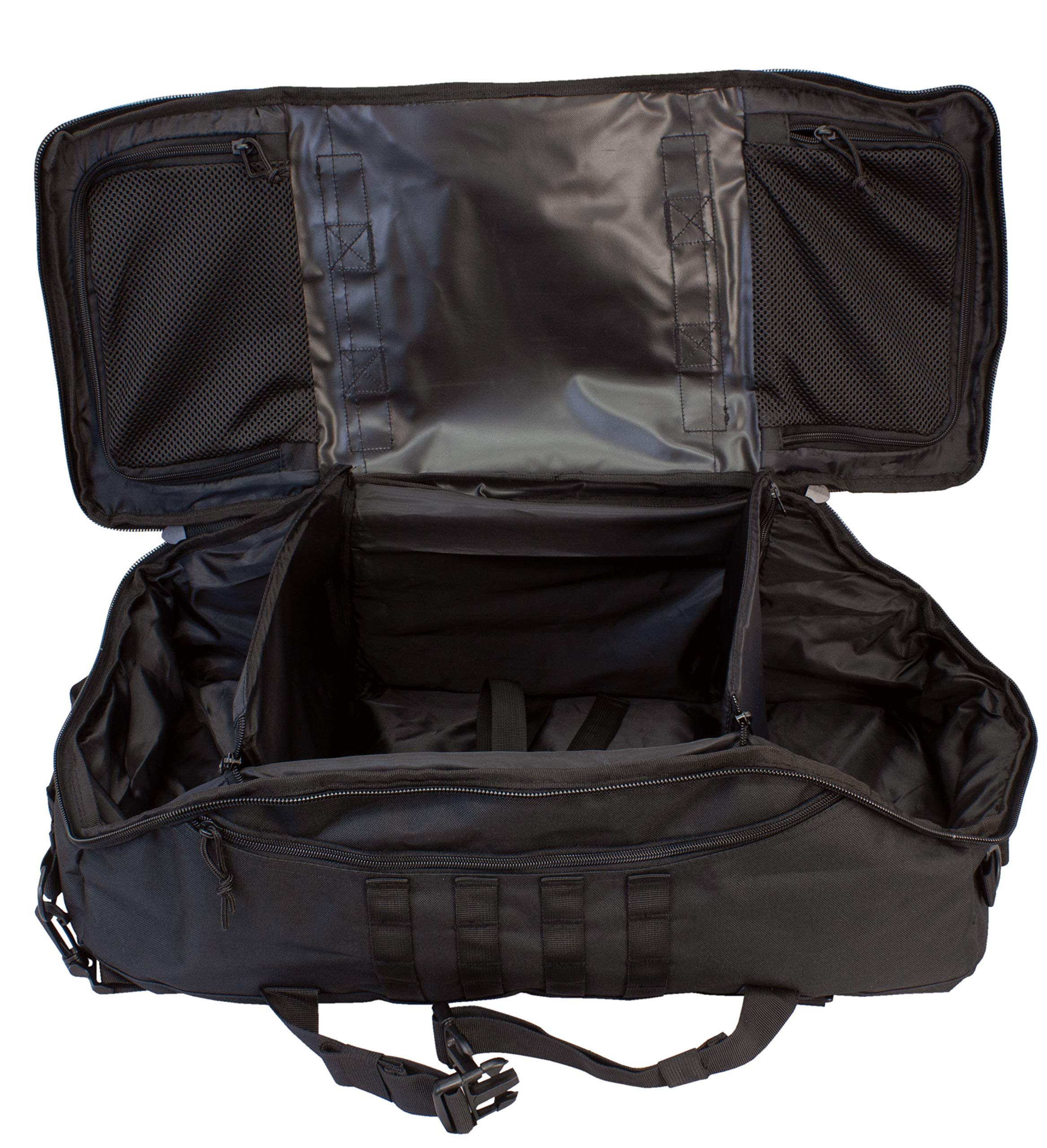 Red Rock Traveler Duffle internal dividers keep items separated and protected