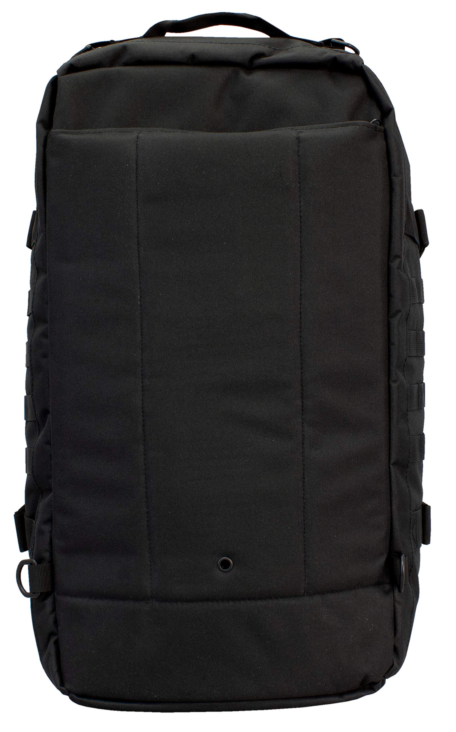 Red Rock Traveler Duffle MOLLE webbing supports attachments for customized gear