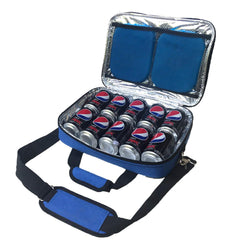 Red Suricata Insulated Slim Cooler holds 10 cans and keeps drinks cold on the go