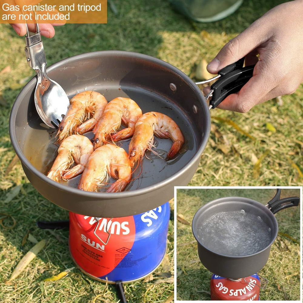 REDCAMP 1.2L frying pan image focus for searing outdoors.