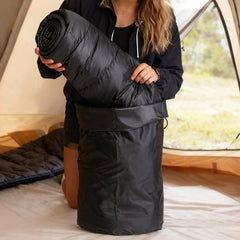 Redcamp 210T fabric offers water repellency and tear resistance for rugged use.