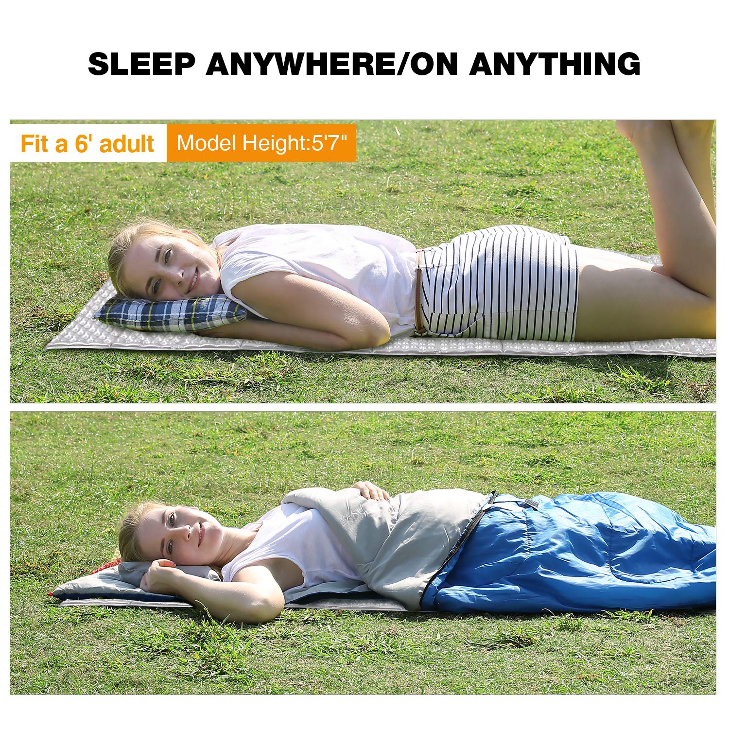 REDCAMP 22-inch wide sleeping surface supports side sleepers comfortably.