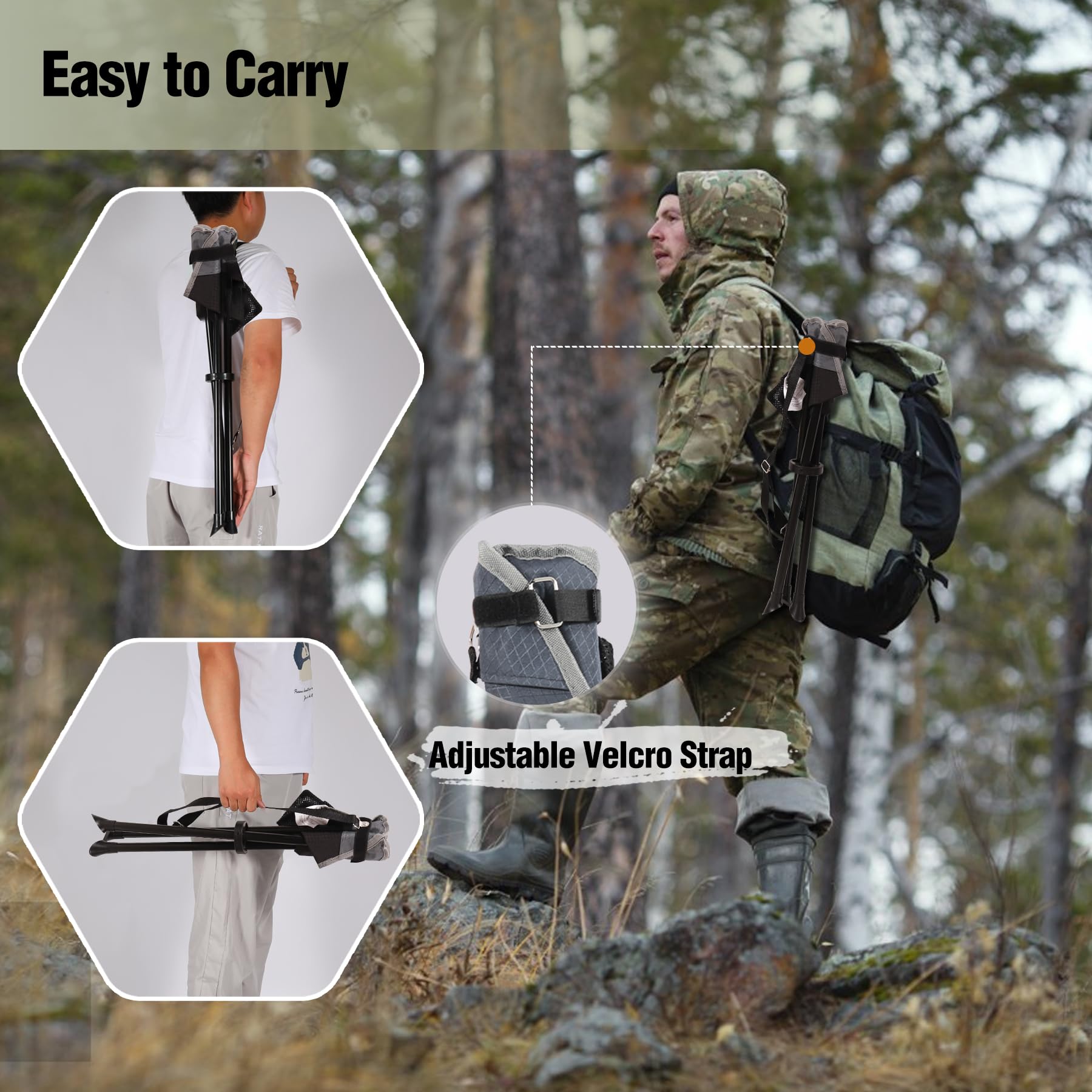 REDCAMP stools lightweight and backpackable for trips