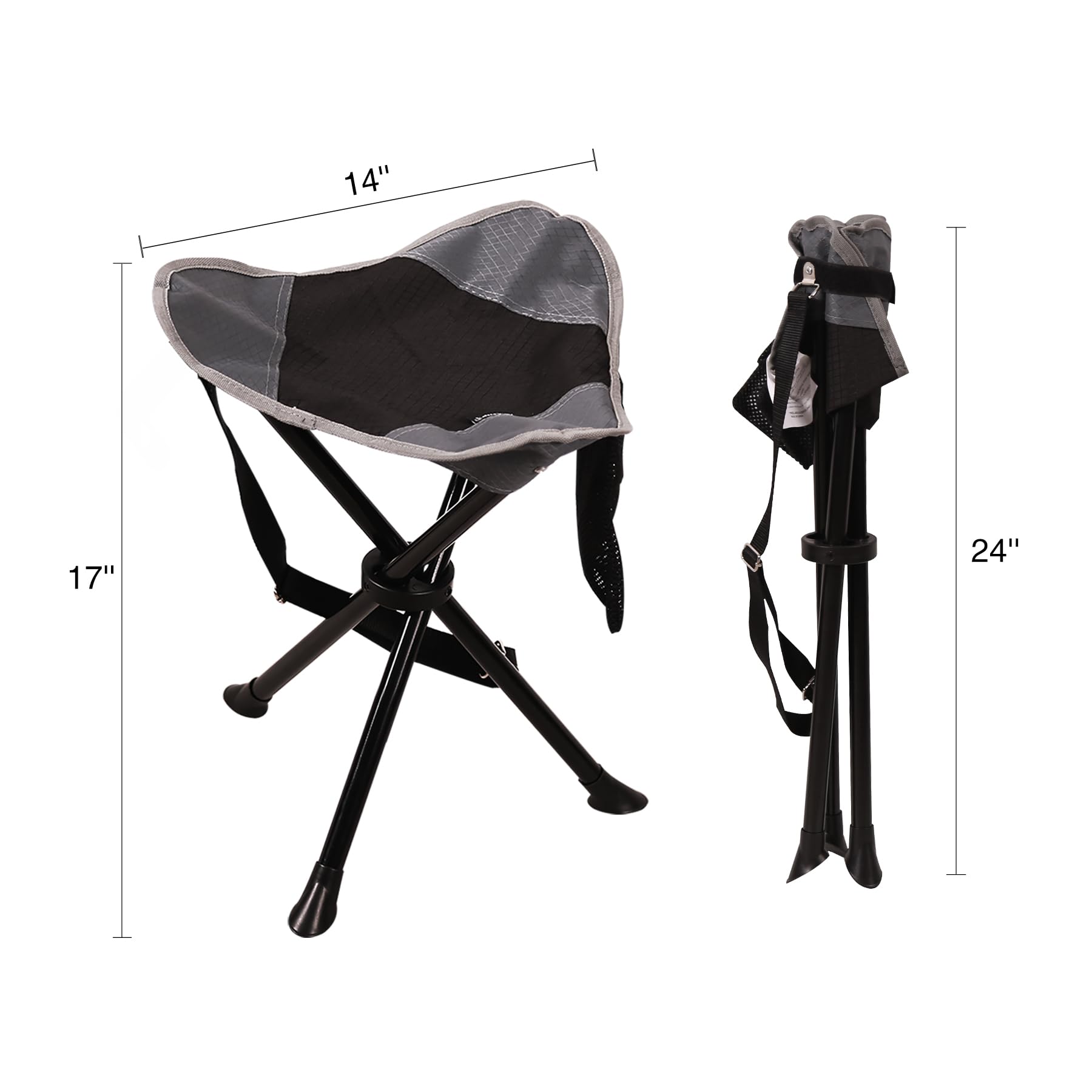 REDCAMP seat closeup shows durable double-layer oxford fabric