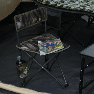 REDCAMP 2 pack tripod hunting chair open, lightweight seating ready for field or campsite.