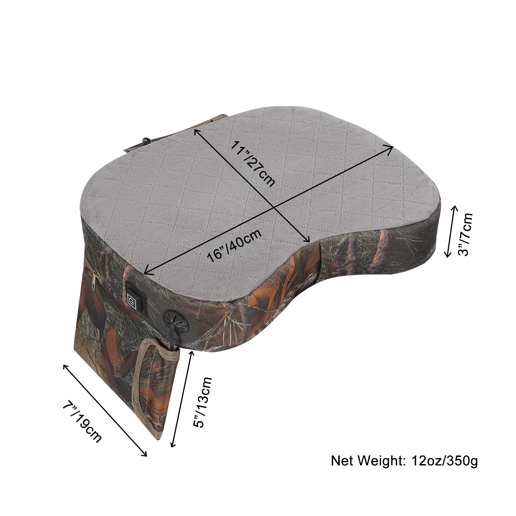 REDCAMP 600D Oxford waterproof fabric seat pad for rugged outdoor use