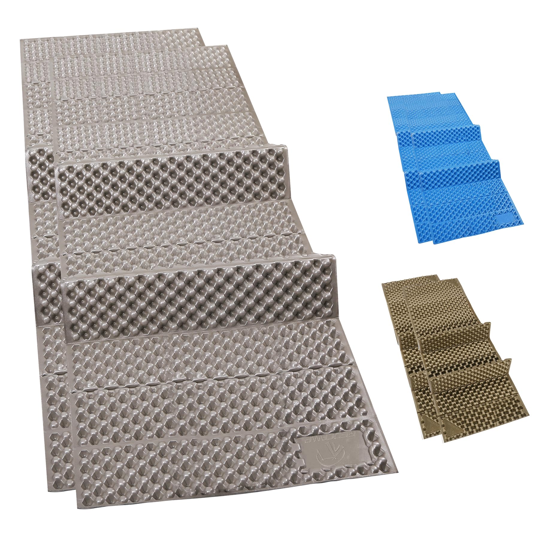 REDCAMP foldable foam pad durable edges, resists punctures on rocky campsites.