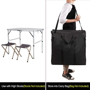 REDCAMP aluminum camping table ideal for beach and RV setups