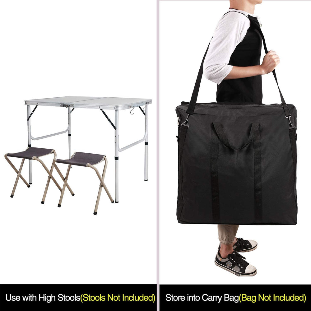 REDCAMP aluminum camping table ideal for beach and RV setups