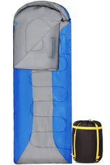 REDCAMP armhole sleeping bag in blue with accessible armholes for comfortable reading inside
